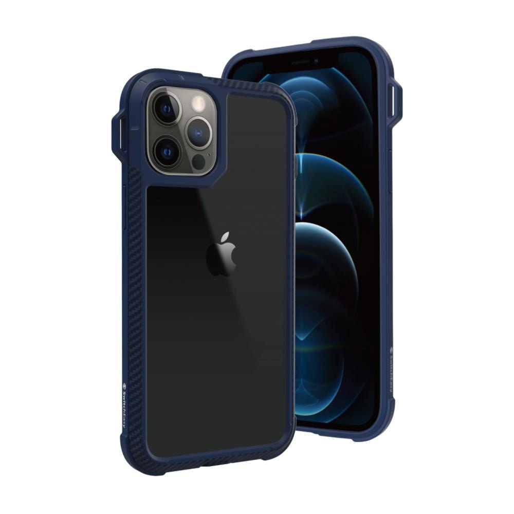 estuche clasico switcheasy explorer protective apple iphone 12 pro max color azul marino - TOP MOVIL