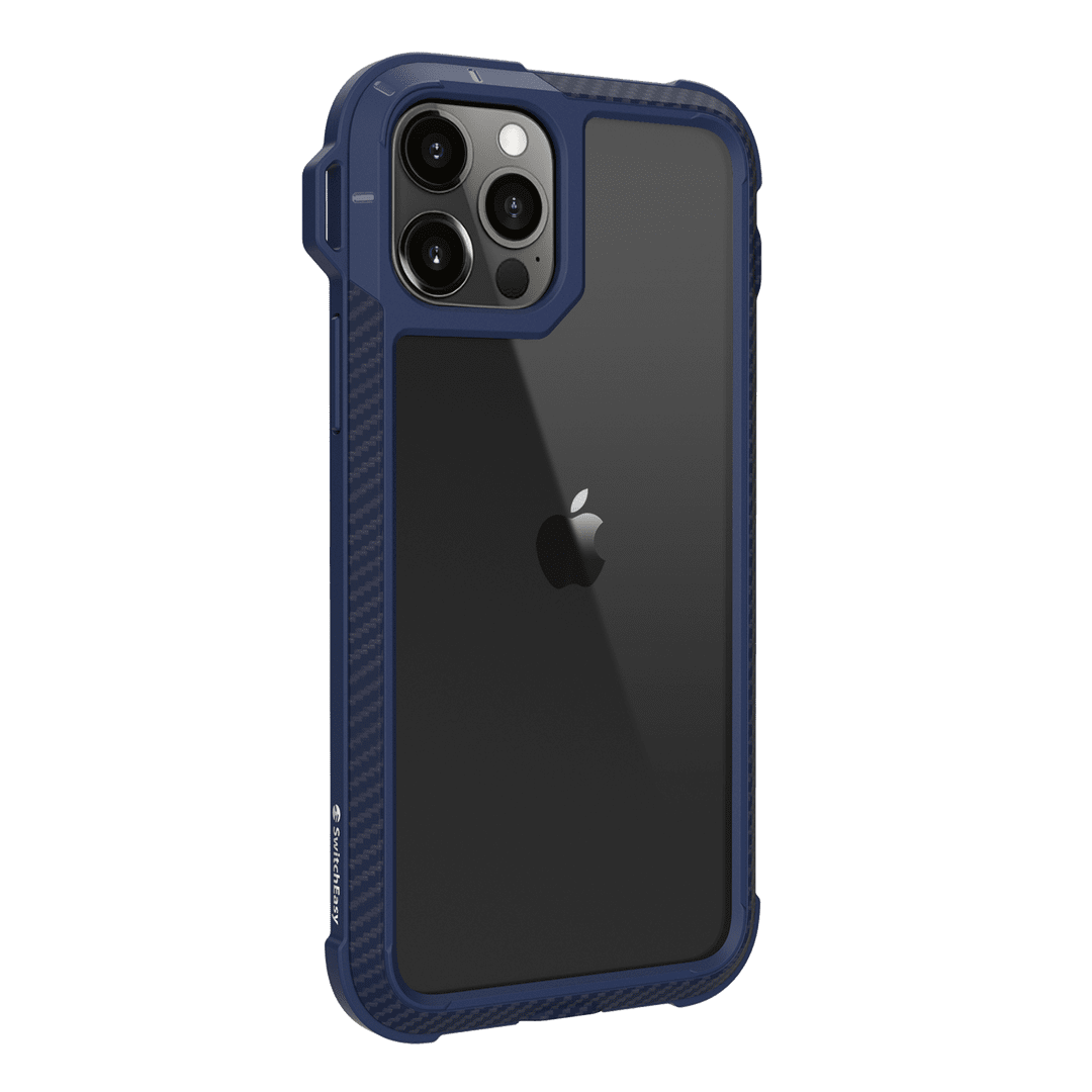 estuche clasico switcheasy explorer protective apple iphone 12 pro max color azul marino - TOP MOVIL