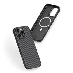 Estuche devia magsafe iphone 16 plus kevlar series ultra - thin magnetic shockproof case color negro - TOP MOVIL