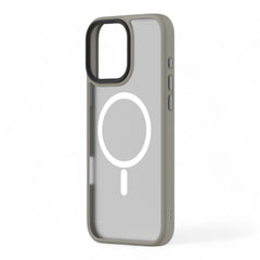 Estuche devia magsafe iphone 16 plus pino series magnetic shockproof case color gris oscuro - TOP MOVIL