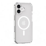 Estuche devia magsafe iphone 16 plus pure clear magnetic shockproof case color transparente - TOP MOVIL
