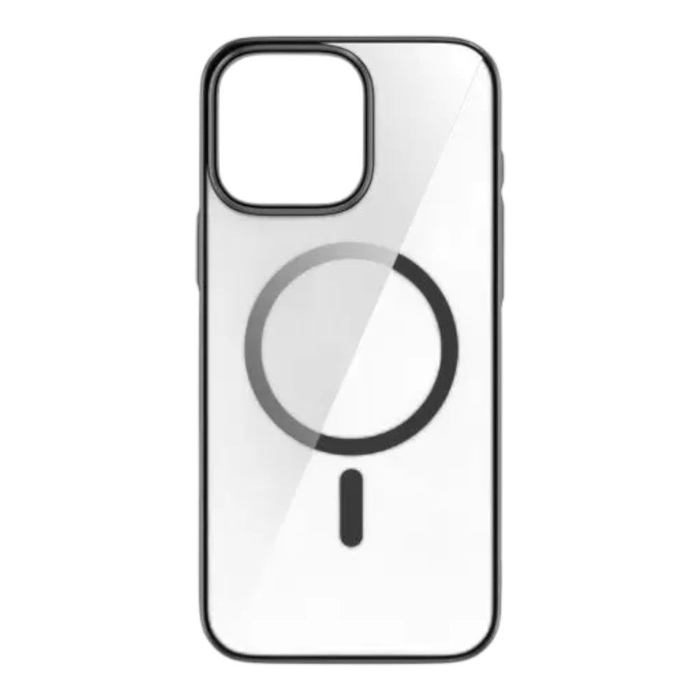 Estuche devia magsafe iphone 16 pro glimmer magnetic series case(pc) color negro - TOP MOVIL