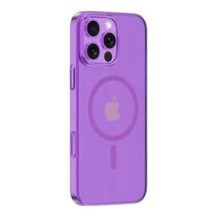 Estuche devia magsafe iphone 16 pro glimmer magnetic series case(pc) color rosado - TOP MOVIL