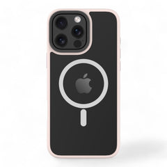 Estuche devia magsafe iphone 16 pro pino series magnetic shockproof case color fucsia - TOP MOVIL