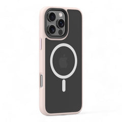 Estuche devia magsafe iphone 16 pro pino series magnetic shockproof case color fucsia - TOP MOVIL