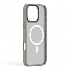 Estuche devia magsafe iphone 16 pro pino series magnetic shockproof case color gris oscuro - TOP MOVIL