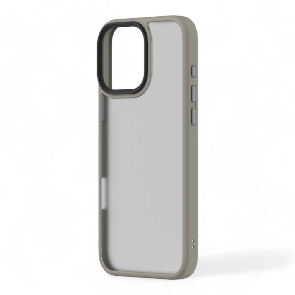 Estuche devia skin iphone 16 pino series shockproof case color gris oscuro - TOP MOVIL