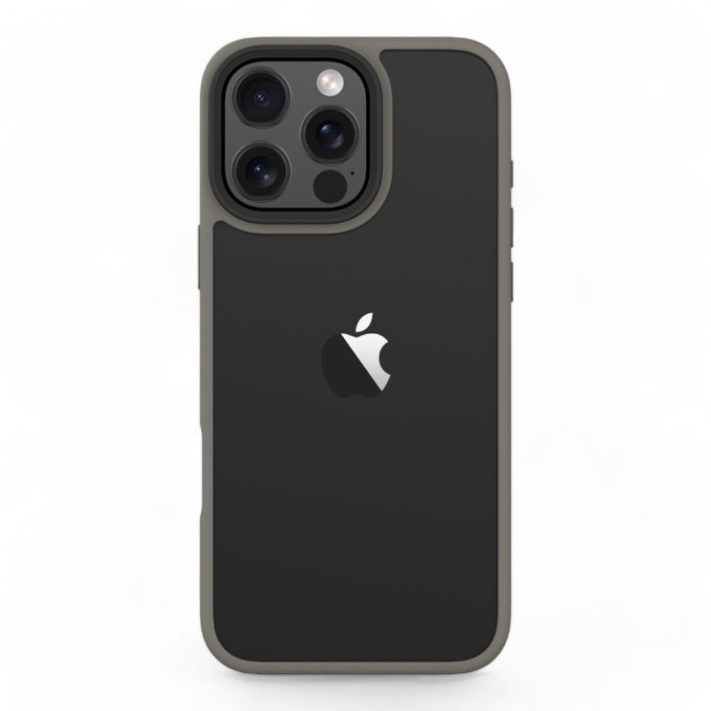 Estuche devia skin iphone 16 pino series shockproof case color gris oscuro - TOP MOVIL