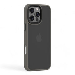 Estuche devia skin iphone 16 pino series shockproof case color gris oscuro - TOP MOVIL