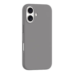 Estuche devia skin iphone 16 plus nature series silicone magnetic case color gris oscuro - TOP MOVIL
