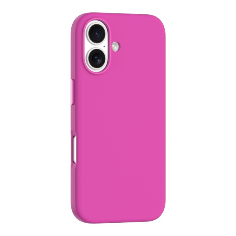 Estuche devia skin iphone 16 plus nature series silicone magnetic case color rosado suave - TOP MOVIL