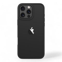 Estuche devia skin iphone 16 plus pino series shockproof case color negro - TOP MOVIL