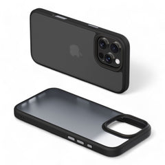 Estuche devia skin iphone 16 plus pino series shockproof case color negro - TOP MOVIL