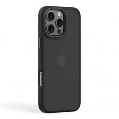 Estuche devia skin iphone 16 plus pino series shockproof case color negro - TOP MOVIL