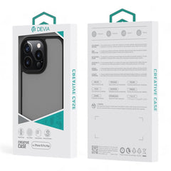 Estuche devia skin iphone 16 plus pino series shockproof case color negro - TOP MOVIL