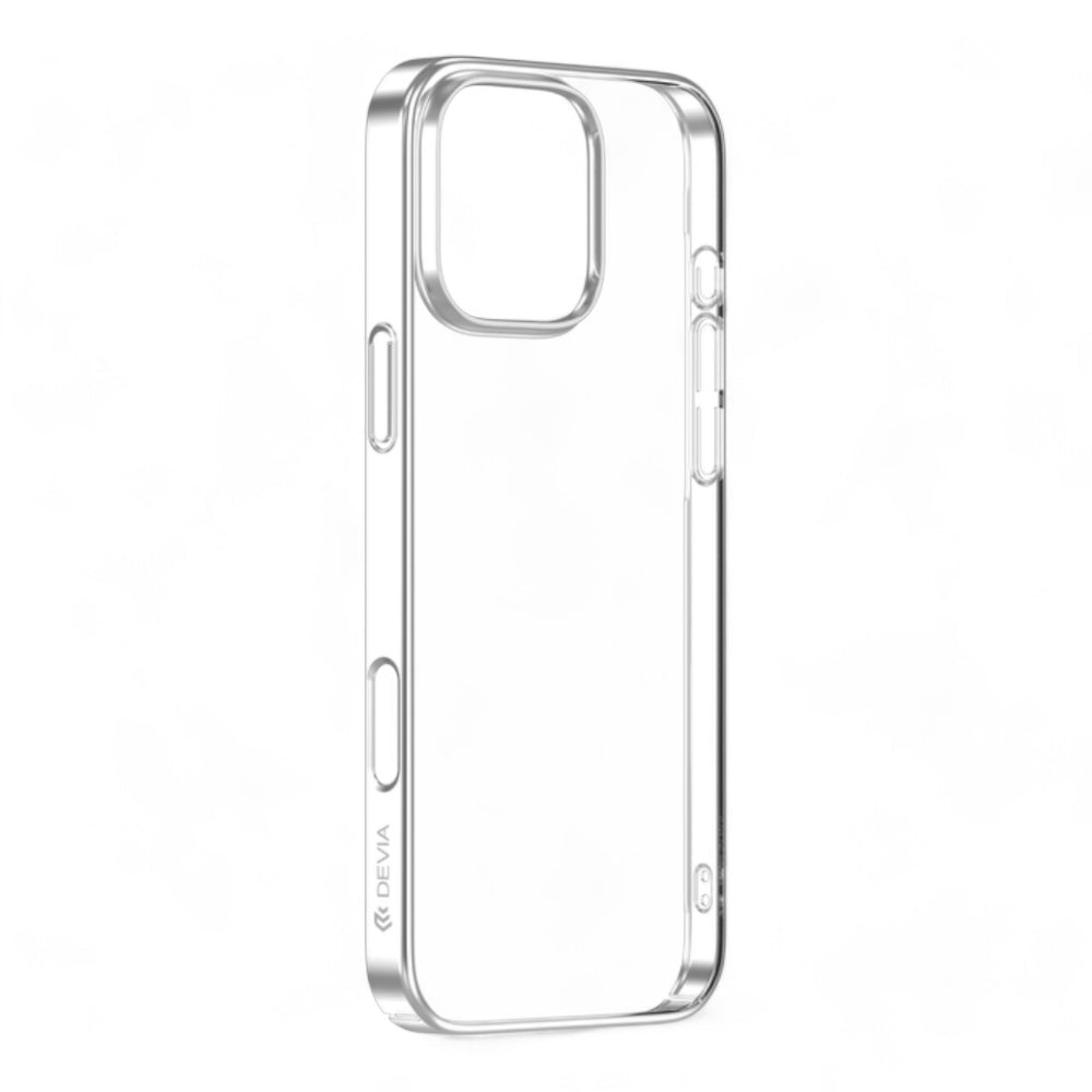Estuche devia skin iphone 16 pro glimmer series case(pc) color gris - TOP MOVIL