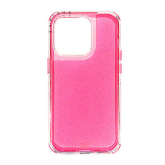 Estuche el rey glitter iphone 14 pro max defender color fucsia - TOP MOVIL