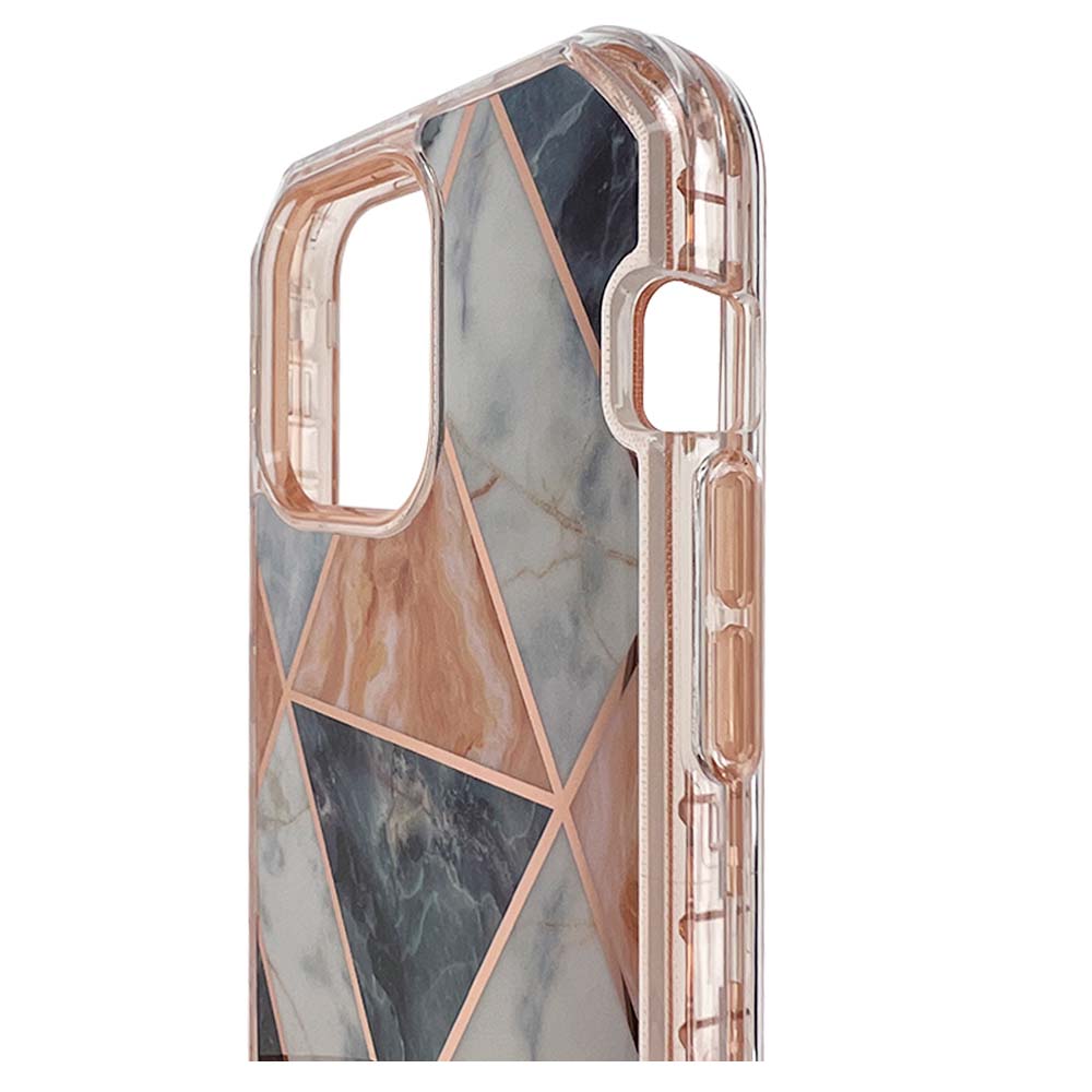 Estuche el rey marble iphone 13 pro max defender color naranja - TOP MOVIL