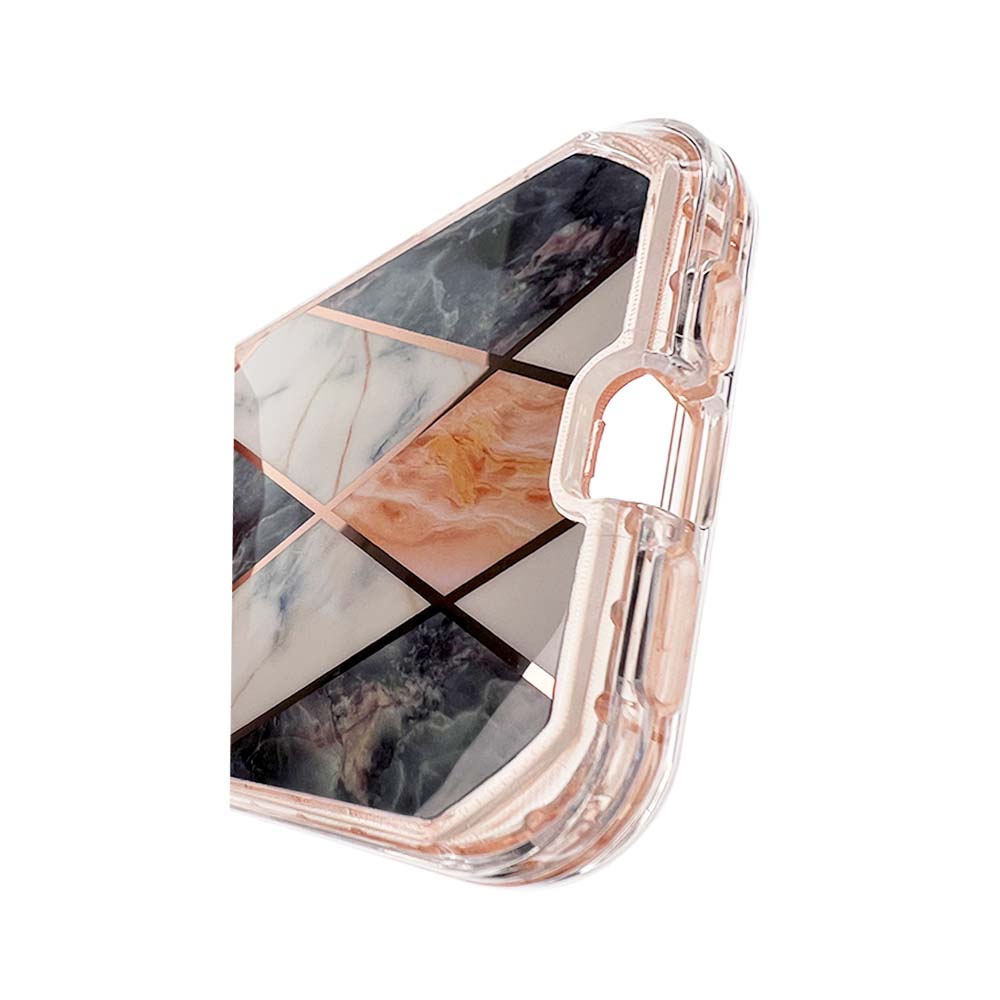 Estuche el rey marble iphone 13 pro max defender color naranja - TOP MOVIL