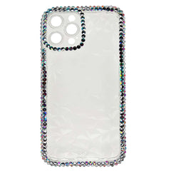 Estuche el rey marco iphone 13 pro max diamantes color transparente - TOP MOVIL