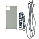 Estuche El Rey Strap Iphone 13 Pro Max Strap De Mano + Strap Hombro Color Gris - TOP MOVIL