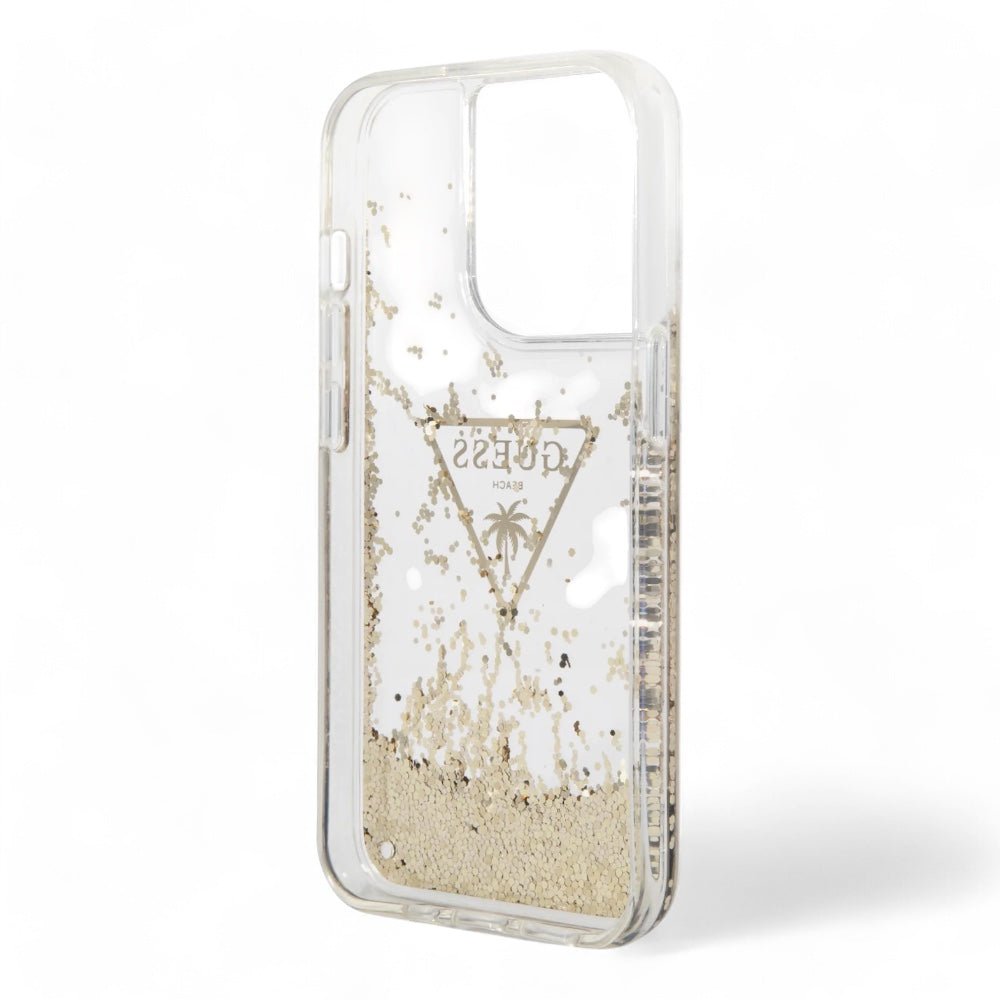 Estuche Guess Hc Liq. Glitter Triangle Transparent Iphone 15 Pro Max Color Transparente - TOP MOVIL (B2C)