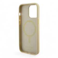 Estuche guess hc pu saffiano magsafe beige iphone 15 pro max color beige - TOP MOVIL