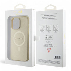 Estuche guess hc pu saffiano magsafe beige iphone 15 pro max color beige - TOP MOVIL