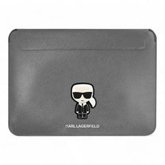 Estuche karl lagerfeld comp sleeve saffiano ikonik 14" silver computadora 14 inch color gris - TOP MOVIL