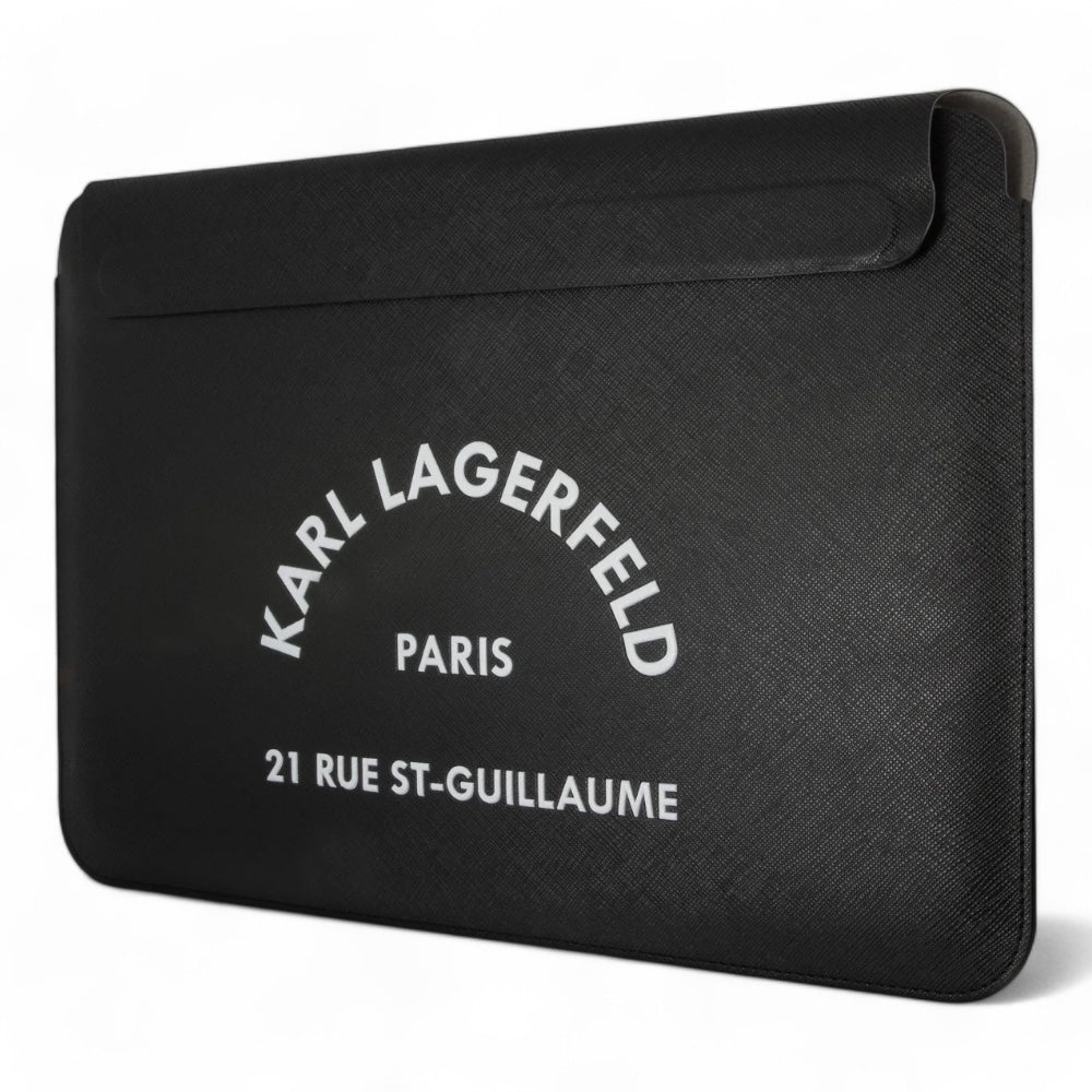 Estuche Karl Lagerfeld Comp Sleeve Saffiano Rsg 14" Black Computadora 14 Inch Color Negro - TOP MOVIL