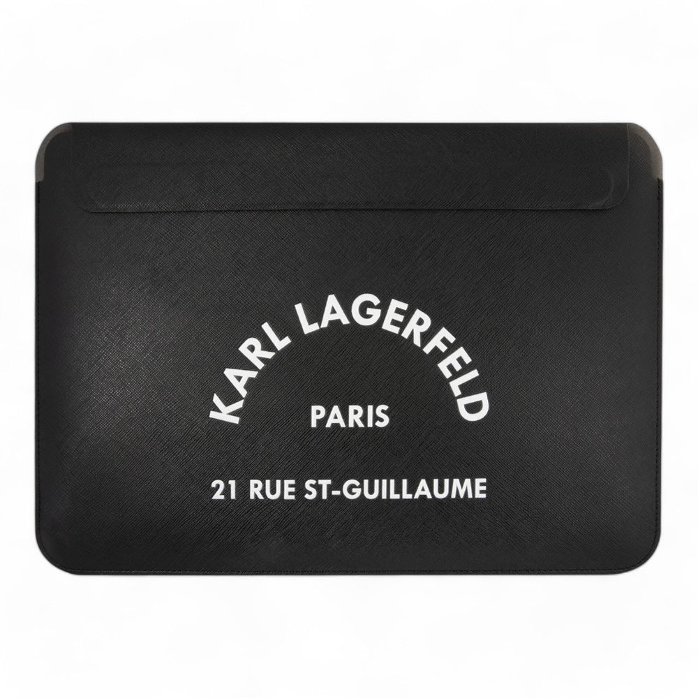 Estuche Karl Lagerfeld Comp Sleeve Saffiano Rsg 14" Black Computadora 14 Inch Color Negro - TOP MOVIL