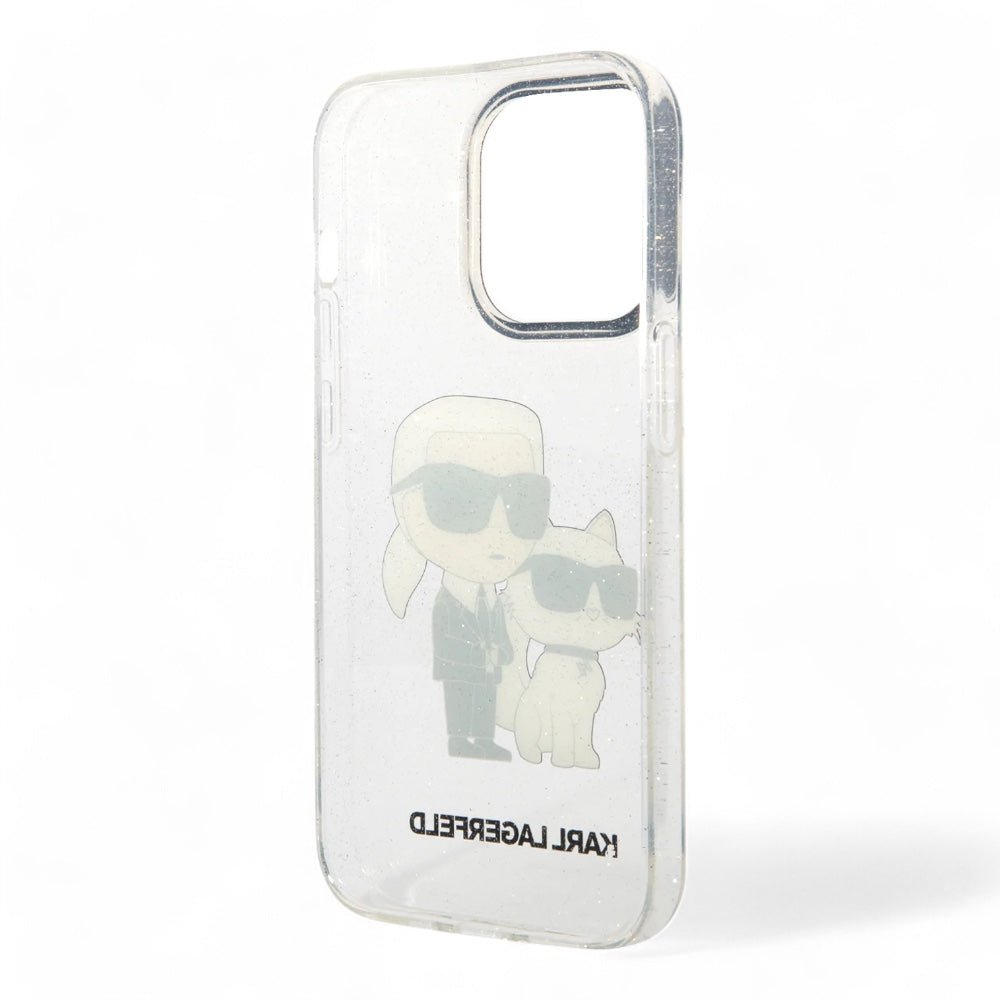 Estuche karl lagerfeld hc iml glit nft k&c transparent iphone 15 pro max color transparente - TOP MOVIL