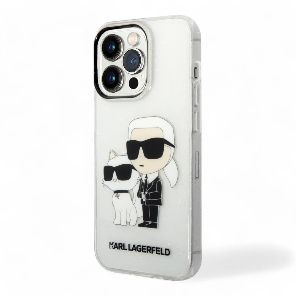 Estuche karl lagerfeld hc iml glit nft k&c transparent iphone 15 pro max color transparente - TOP MOVIL