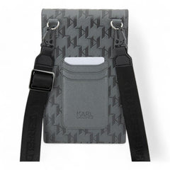 Estuche karl lagerfeld wallet saffiano mono ikonik silver universal color gris - TOP MOVIL