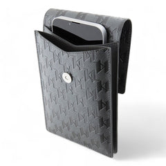 Estuche karl lagerfeld wallet saffiano mono ikonik silver universal color gris - TOP MOVIL