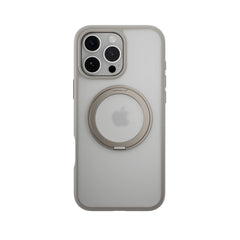 Estuche mageasy magstand iphone 16 pro magstand 360 m rotating ring protective case color plateado - TOP MOVIL