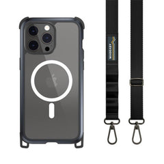 Estuche mageasy odyssey iphone 15 pro ultra m + strap metal color negro - TOP MOVIL