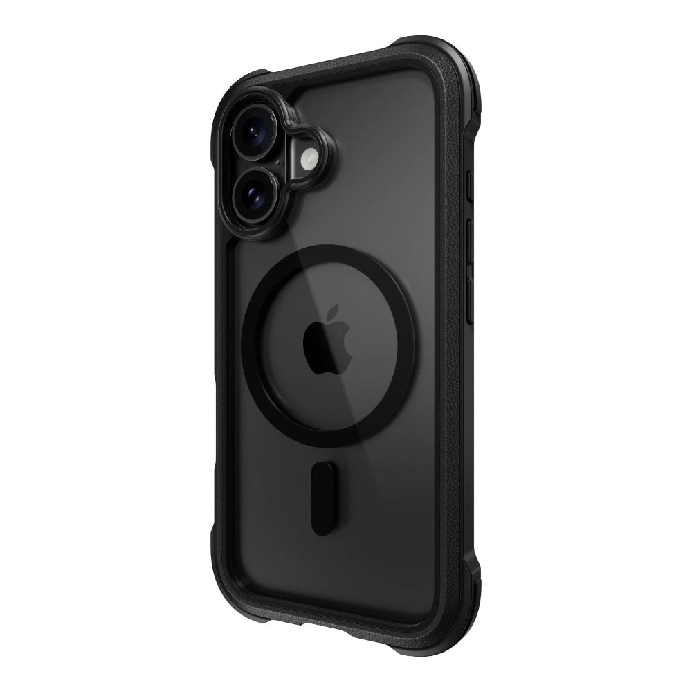 Estuche mageasy skin iphone 16 plus odyssey m rugged utility protective case for 2024 iphone 2 lenses large leather black color negro - TOP MOVIL