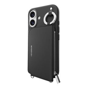 Estuche mageasy skin iphone 16 pouch m wallet phone case with stand for 2024 iphone 2 lenses color negro - TOP MOVIL