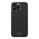 Estuche mageasy skin iphone 16 pro max kev m armaid fiber protective case for 2024 iphone 3 lenses large 600d black color negro - TOP MOVIL