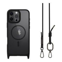 Estuche mageasy skin iphone 16 pro roam m shockproof protective case with lanyard for 2024 iphone 3 lenses color negro - TOP MOVIL