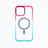 Estuche magsafe el rey degrade borde y magsafe apple iphone 13 pro max color rosado / turquesa - TOP MOVIL