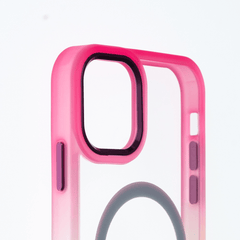 Estuche magsafe el rey degrade borde y magsafe apple iphone 14 plus color rosado / verde - TOP MOVIL