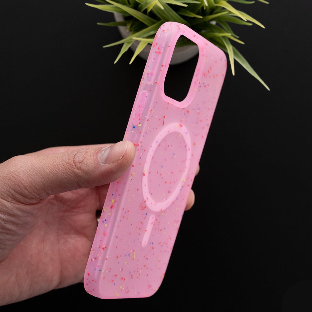 Estuche magsafe el rey magsafe core apple iphone 13 pro max color rosado - TOP MOVIL