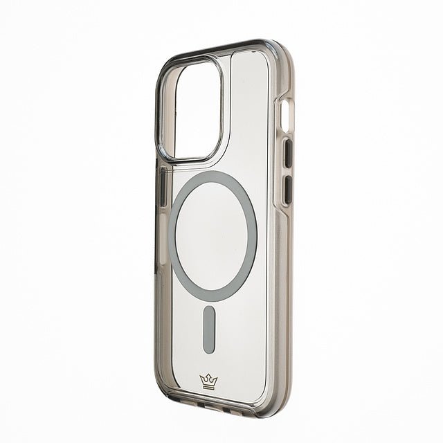 Estuche magsafe el rey symmetry con magsafe apple iphone 14 plus color gris / transparente - TOP MOVIL