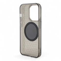 Estuche mercedes - benz magsafe iphone 15 pro pc/tpu black transparent mafsafe compatible case star pattern color negro - TOP MOVIL