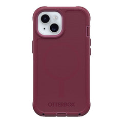Estuche otterbox defender con magsafe y clip color corinto modelo iphone 14 - TOP MOVIL