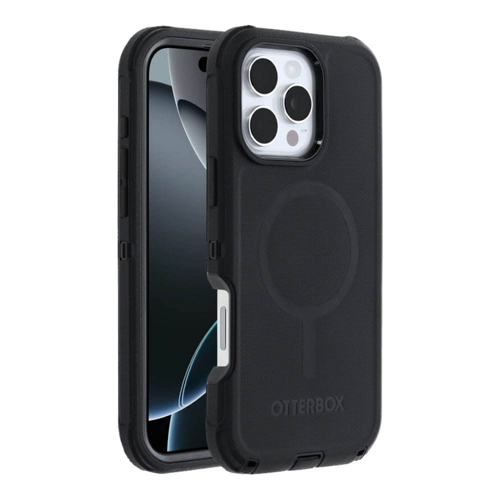 Estuche otterbox defender con magsafe y clip color negro modelo iphone 16 pro max - TOP MOVIL