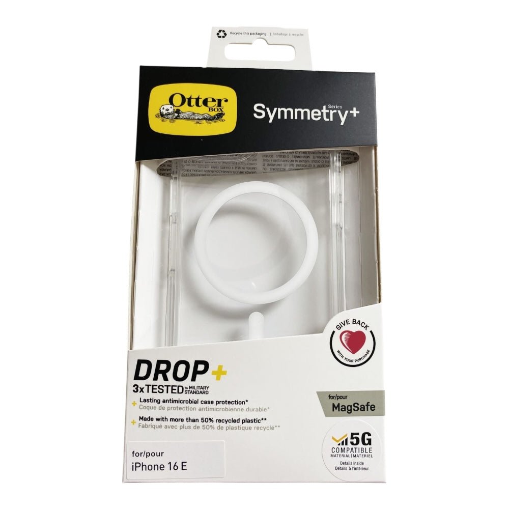Estuche Otterbox symmetry con magsafe iphone 16 E color transparente - TOP MOVIL
