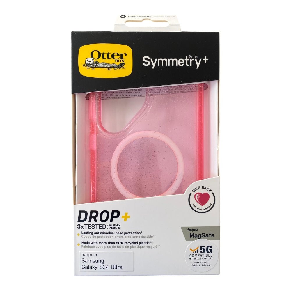 Estuche otterbox symmetry samsung s24 ultra magsafe color rosado - TOP MOVIL